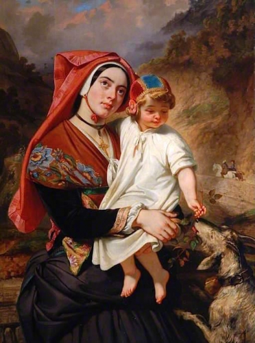 A Young Woman of the Valley of Ossau with Her Child.jpg