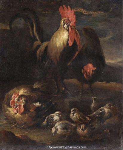 Rooster with Hens and Chickens.jpg