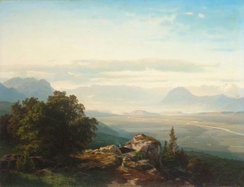 A mother and child in an Italianate landscape.jpg