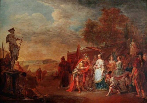 Alexander and the Queen of the Amazons Thalestris.jpg